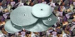 Lapping Plates and Discs: For fast and effective stone polishing, Gem Lapping Discs are available from 30 mesh to 3000 mesh in diameters from 2 to 36, with or without master laps, magnetic, adhesive