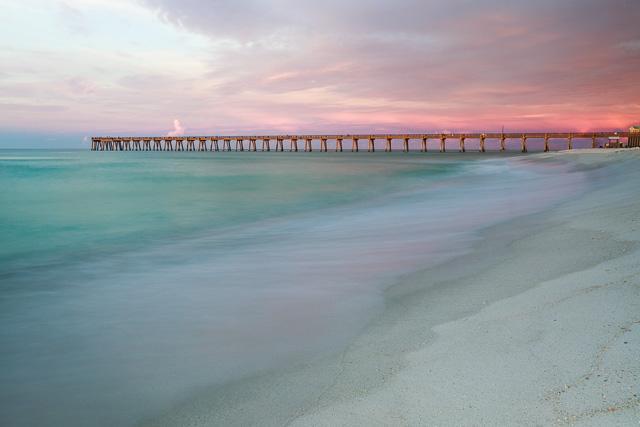 Photograph 4: Gentle Navarre Beach Pier I captured this image in Navarre Beach, Florida on a calm, beautiful morning.