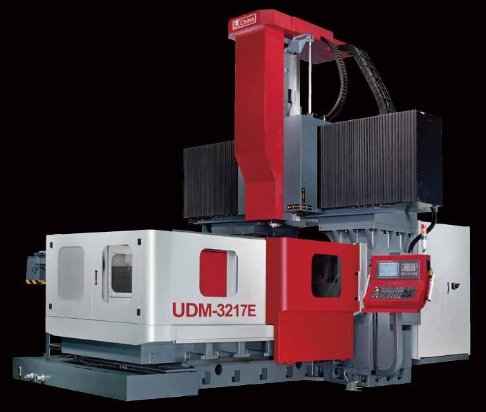 UDM series MODE IDENTIFICATION E Double Column Machining Center X-axis Travel (x100) Y-axis Travel (x100) Economic Type UDM SERIES (Economic Type) CNC DOUBE COUMN MACHINING CENTER Range of X-axis