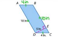 Perimeter: The distance around a polygon; the sum of all the sides of a