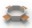 illustrations shown are a selection of typical examples of the range of planters with Sheldon benches that can be