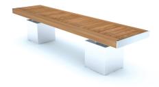 Sheldon bench without armrests Standard finishes As standard, all timber will be supplied with a natural finish.