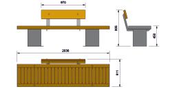 Delivery The bench with optional backrest will be factory assembled and delivered to site fully assembled, ready for installation.