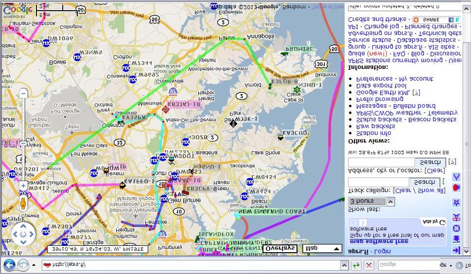 APRS.FI (anyone can see APRS) Google for USNA Buoy Select