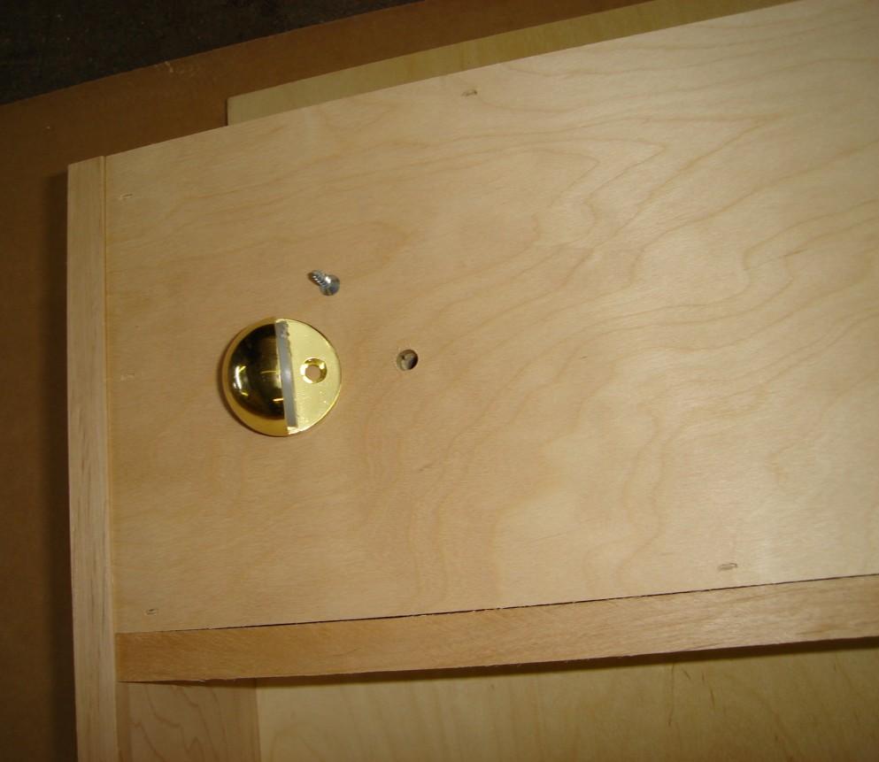 and 2 wood #3 #4 attach bed stops facing towards front stud into hole pictured, screw used to secure bed stop.