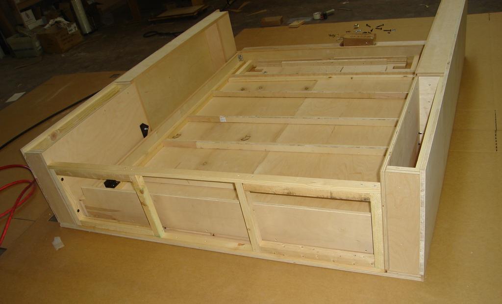 assembly now attached to cabinet sides