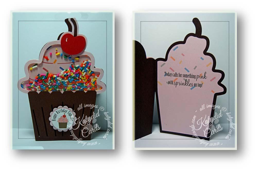 Assembly Instructions: 1. Cut the Cupcake card pieces using the template provided.