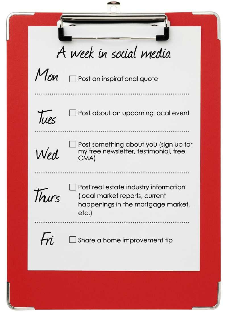 12 Setting a Schedule One of the smartest things you can do to easily fill your Facebook page with great content is to set a schedule for yourself, find the appropriate content, and schedule the