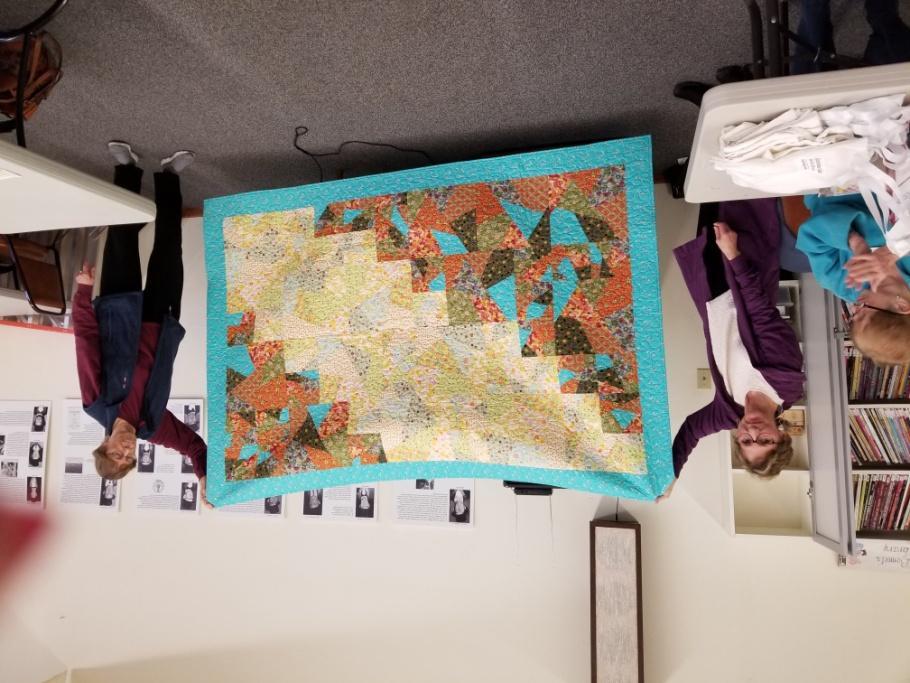 Quilts Donated this Month Sequim Prairie Garden Club received a raffle quilt for their Spring plant sale on 4/28 and a pie social on Father's Day.