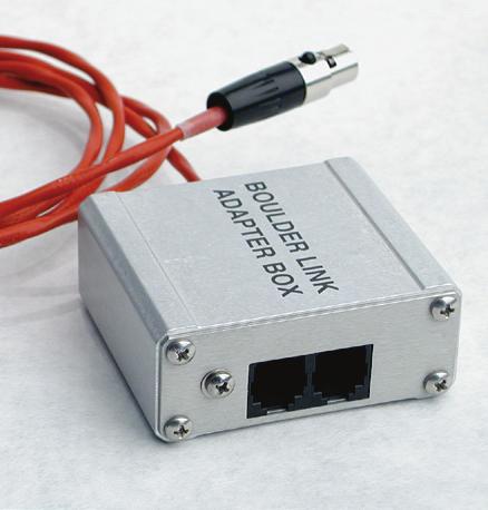 CONNECTING 800 SERIES TO 1000 OR 2000 SERIES WITH BOULDERLINK If you are using the 810 Preamplifier with other Boulder products, a Boulder Link Adapter Box (BLAB) is required to make the connection.