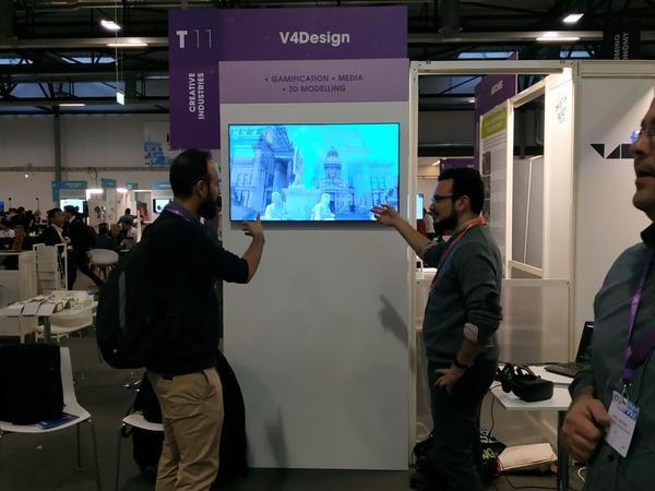 Several demos were presented in an attractive and interactive manner through appropriately designed booth, showcasing the project s potential for allowing architects, designers and video game