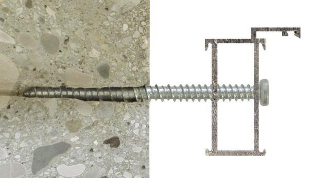 VF SELF TAPPING SCREW FOR CONCRETE VERSIONS: cylindrical head; countersunk head.