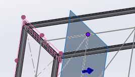 EAA SOLIDWORKS University p 7/11 4. Create a Plane parallel to the Front plane at the closest frame and bracing.