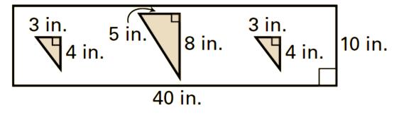 9. Find the probability that the polynomial Notes 10.3 page 4 2 x x c can be factored if c is a randomly chosen integer from 1 to 12. 10. Find the probability that a dart thrown at the rectangular board hits one of the triangles.