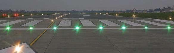 Note: Runway edge lights that begin to dim and brighten continuously are a warning signal for all vehicles to immediately vacate the runway and the area extending from each end of the runway (that