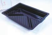ROLLER TRAYS AND LINERS 05512 05612 Solvent resistant. Exact sizing prevents liner slipping in metal tray. Paint color changes are fast and easy. Liners are disposable for fast clean-up.