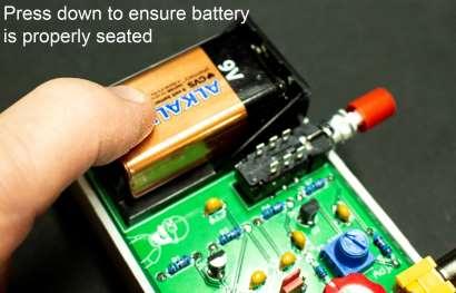 After inserting the battery, it will float a little but be assured the battery connection is firm and will not be a source of