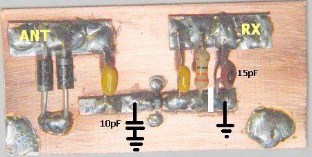 Do not separated by a machined groove, but solder on the same "island" or track.