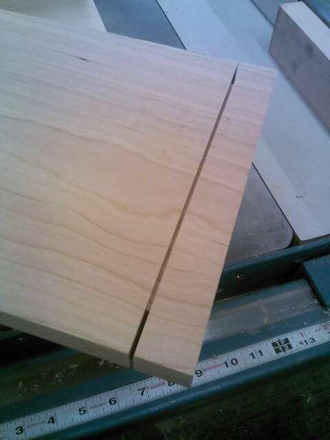 shown in step #5. The top and bottom are 7/8 thick. The mortises are 5/8 tall.