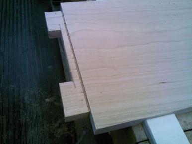 Making the Tenons #1 #2 #3 #4 Step #7: There are several ways to size the tenons to fit the