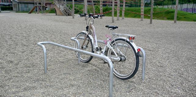 Bicycle rack Urban Equipment Building Equipment Lean-on hoop easy and safe bicycle rack Lean-on hoop stand for