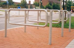 Bicycle lean-on hoops Urban Equipment Building Equipment Easy parking of bicycles, theft proof locking, simple installation, high stability Bicycle lean-on hoop steel tube Ø 60 x 2.
