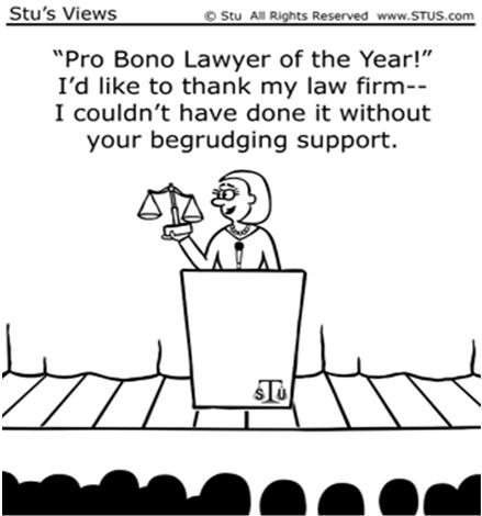 PRO BONO GOALS: FOR ATTORNEYS Carve out time to volunteer Take at least one pro bono case per year Volunteer regularly at a help desk or clinic Be