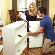 easy! Ready to assemble cabinets from Heartland are easy to carry and transport from the store they fit in most cars.