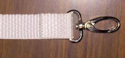 Adjustable Belt/Strap 1 Cut a length of ¾ or 1 wide webbing long enough to go around your