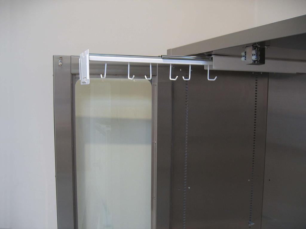 Options CATHETER RACKS have 6 cath hooks and a card holder, all gliding out