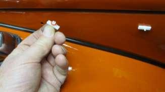 1160. Install the molding clips in the body holes, as