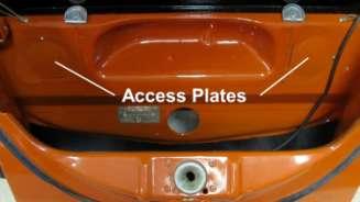 Do not attach the center access plate at this time.