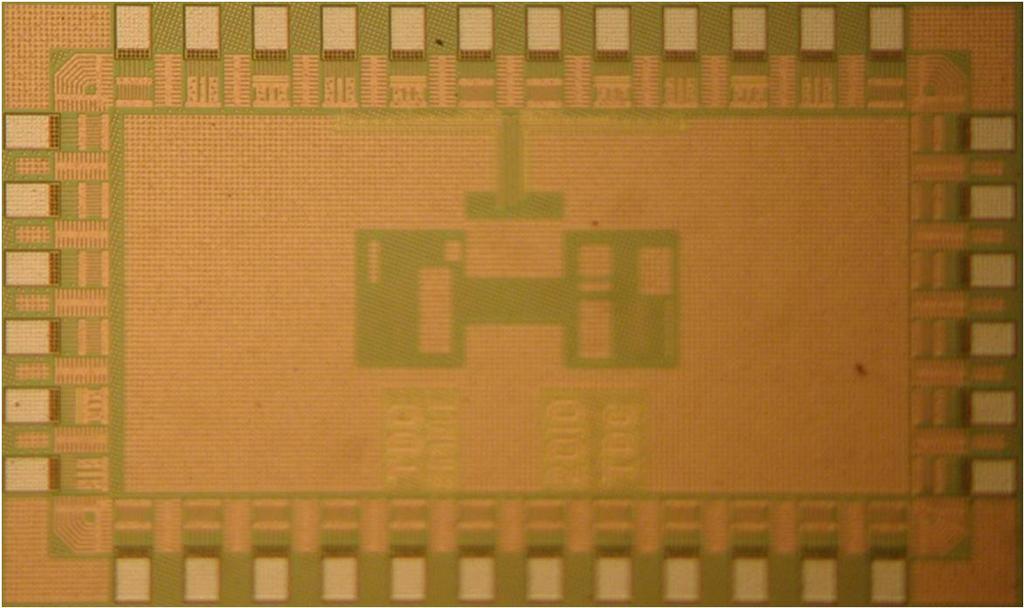 Chip photograph and results of VGRO TDC Multi-Phase Counter PFD Harmonic