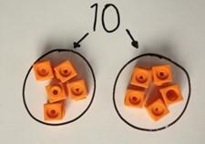 12 3 = 4 I have 10 cubes, can you share them equally in 2 groups?
