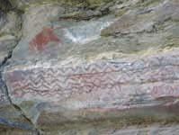 Remnants of rock paintings have been found on the walls of the caves situated in several districts of Madhya Pradesh, Uttar Pradesh, Andhra Pradesh, Karnataka and Bihar.