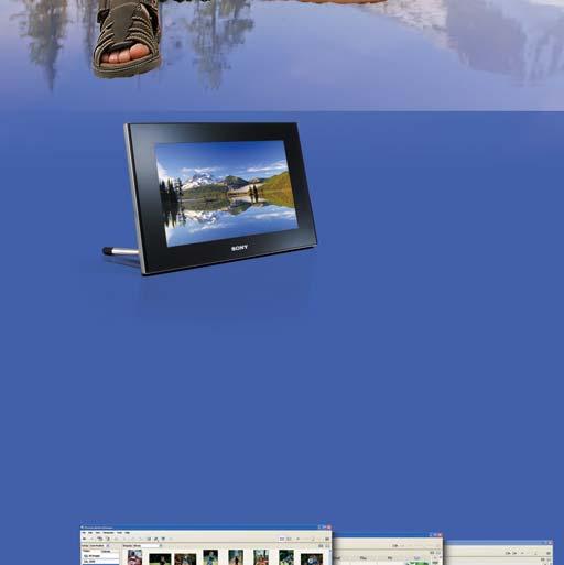 Upload your images by connecting the camera to Sony s BRAVIA HD TV with the