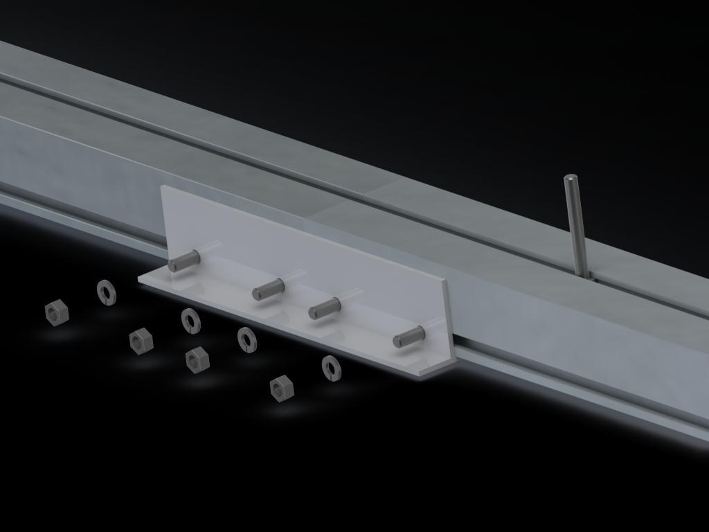 Measure from the end of the C- Channel to the rail and slide the rail along the slot to proper location according to the module manufactures installation instructions.