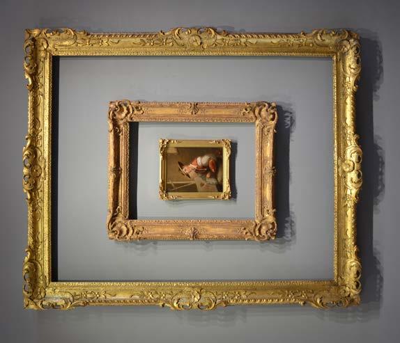 XV frame style of 18th century French, carved, 22 x 17 inches Louis