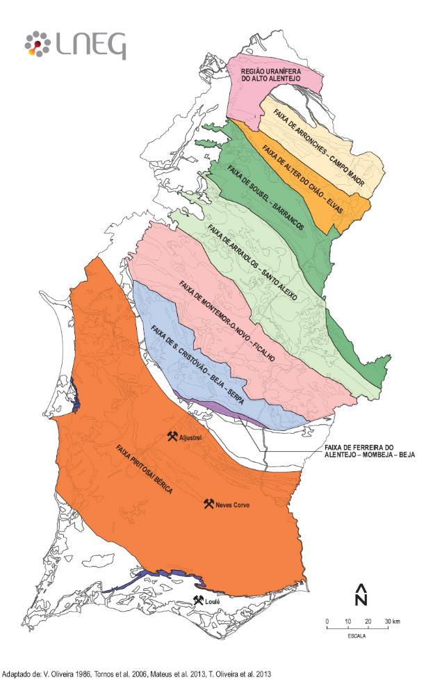 Alentejo mining regions Iberian