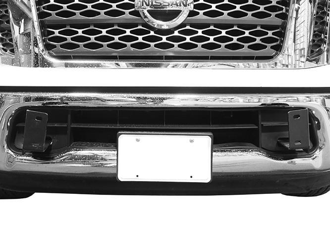 installed (Fig 7) License Plate Bracket attached to the Bull Bar