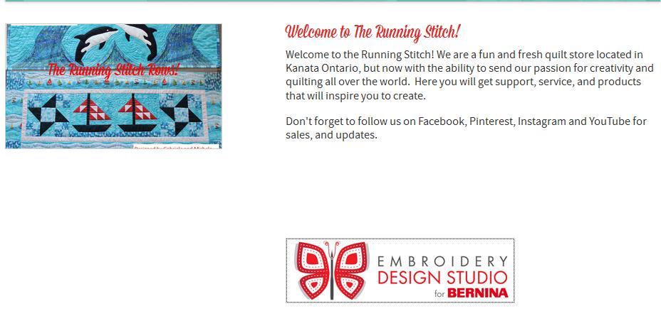 Bernina Sewing Centre News Here at The Running Stitch we have always been extremely impressed with the In-The-Hoop embroidery capabilities of many of the Berninas.