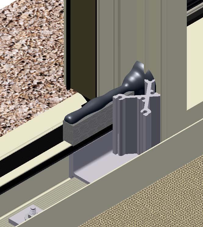 Section 8 - Setting Units at Dynamic Starter Sills 9. Before setting the next unit adjust the dynamic loading clip so that it aligns with the vertical.