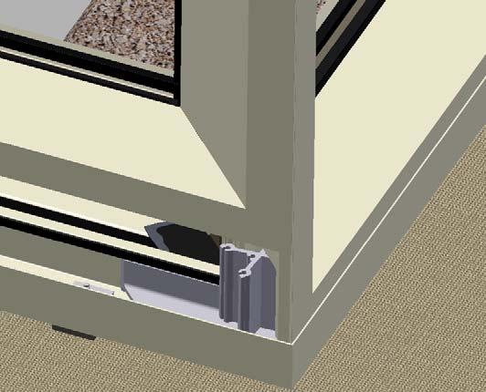 Corner units are designed to be installed from left to the right as viewed from the exterior