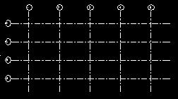 16 Create an array with this gridline. Clear the Group and Associate check box. The distance between two lines should be 4m and the number of copies set to 4.