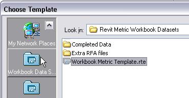 Project. 2 Click the Browse button. Click the Revit Workbook library shortcut icon.