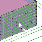 Add Mullions to the Curtain System 49 On the Modeling design bar, click Mullion.