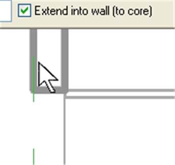 The side of the wall your cursor is on when you select a wall determines which side of the wall the sketch line is