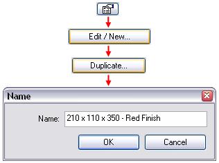 24 Select any instance of the shelf unit: Go to its Properties dialog box. Click Edit/New.