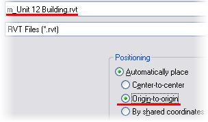 Exercise 12B: Importing Revit Architecture Projects In this exercise you continue from exercise 12A, but import a Revit Architecture project with a building in it.