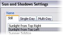 22 In the Advanced Model Graphics dialog box: Select the Cast Shadows check box. Click the Browse (.